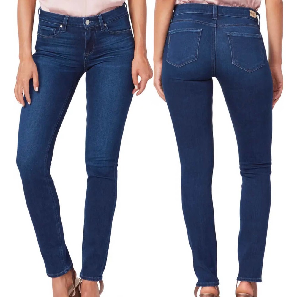 PAIGE Womens Juniors Size 25 Skyline Skinny Jean - Medium Denim